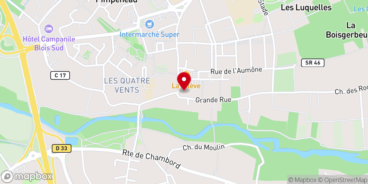 Map showing location of Église Saint-Martin