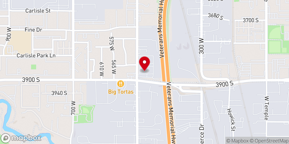 Map showing location of Liberty Church SLC