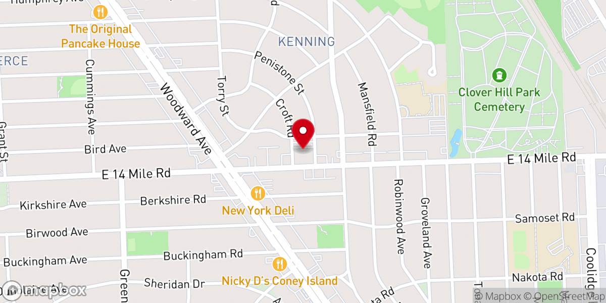 Map showing location of True Life Christian Church