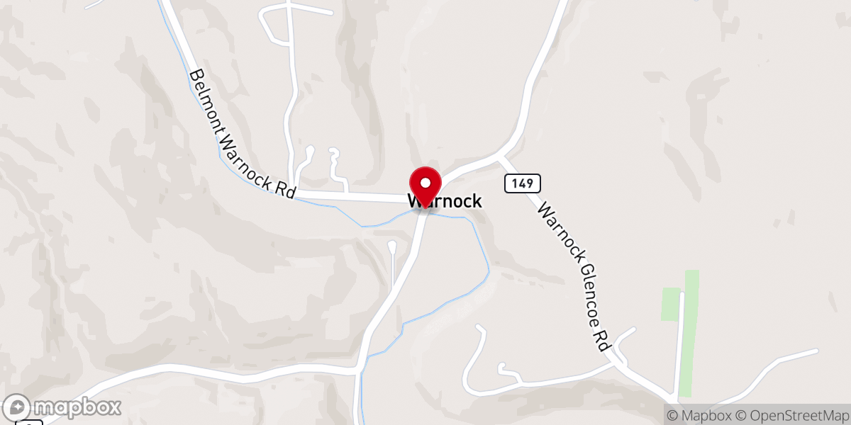 Map showing location of Warnock Community Church