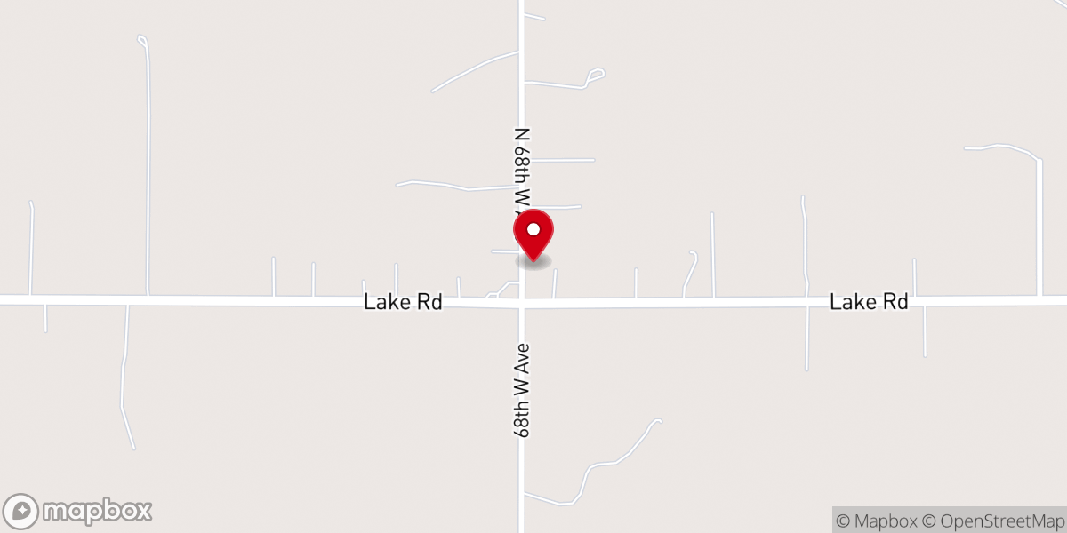 Map showing location of Country Corner Community Church