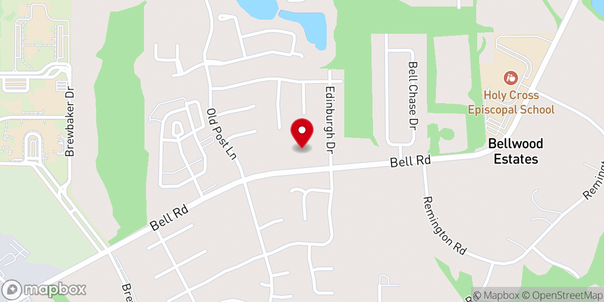 Map showing location of Mercy Baptist Church