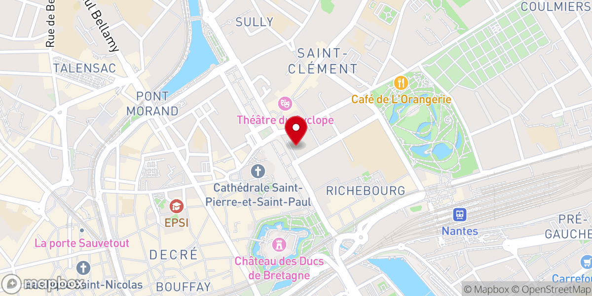 Map showing location of Chapelle de l'Oratoire