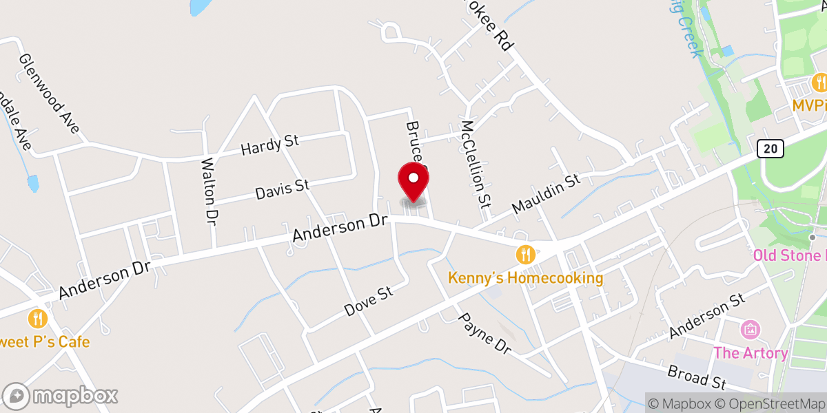 Map showing location of Maple Bakery & Coffee House