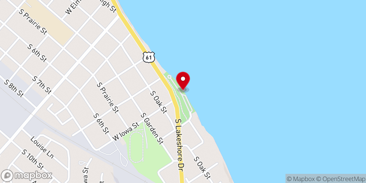 Map showing location of Lake Pepin Boat Ramp