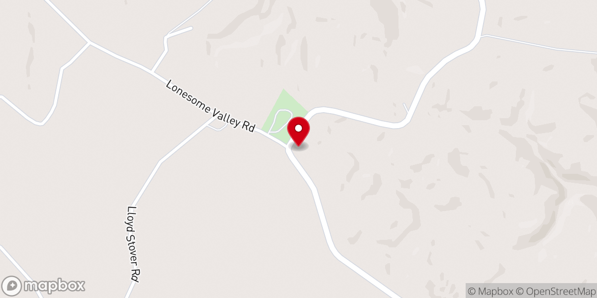 Map showing location of Fellowship Church
