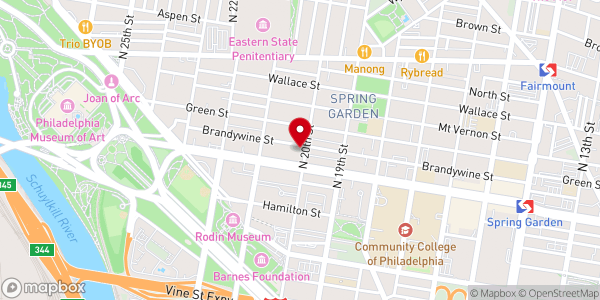 Map showing location of Russian Orthodox Church of Our Lady