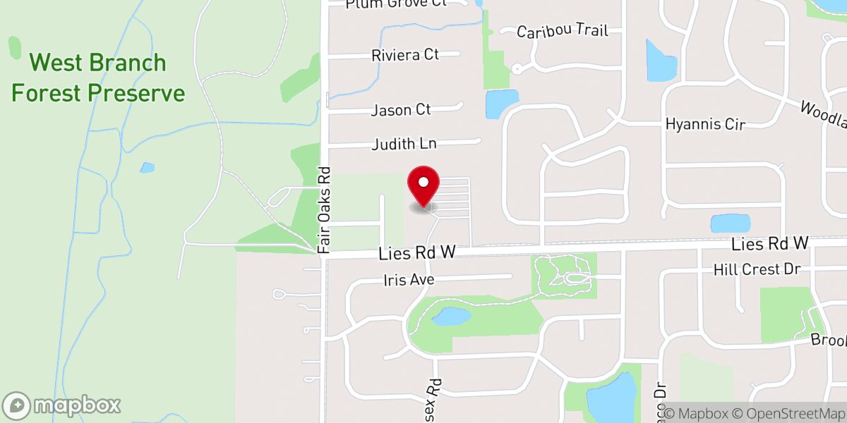 Map showing location of Corpus Christi Catholic Church