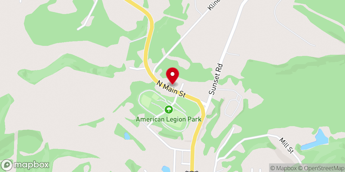 Map showing location of Hope Center