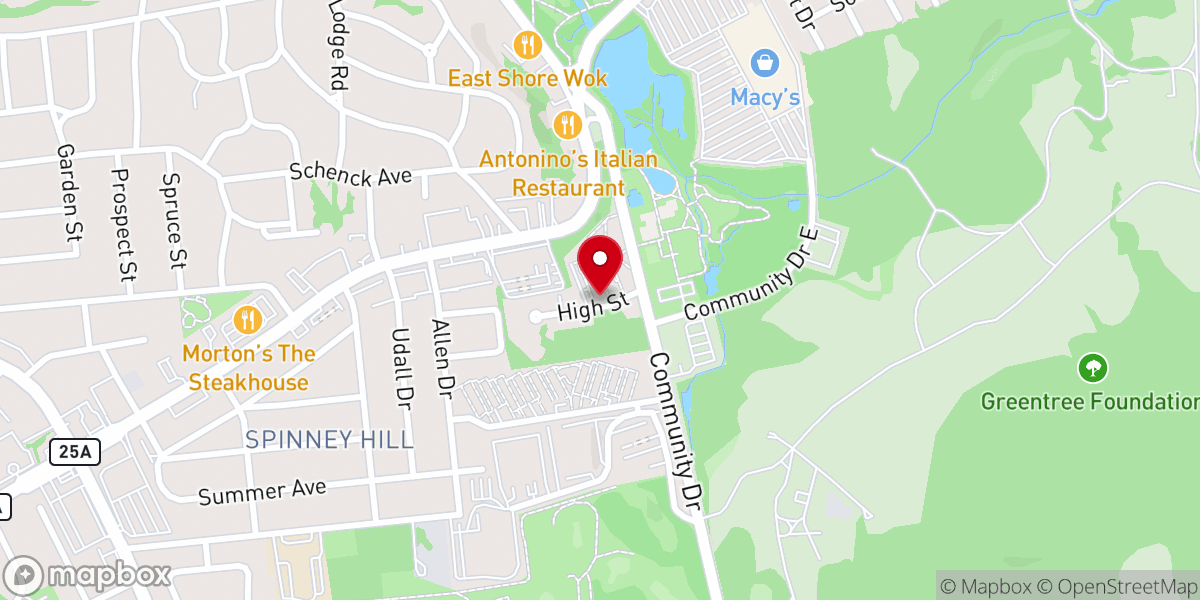 Map showing location of New Mount Olive Baptist Church