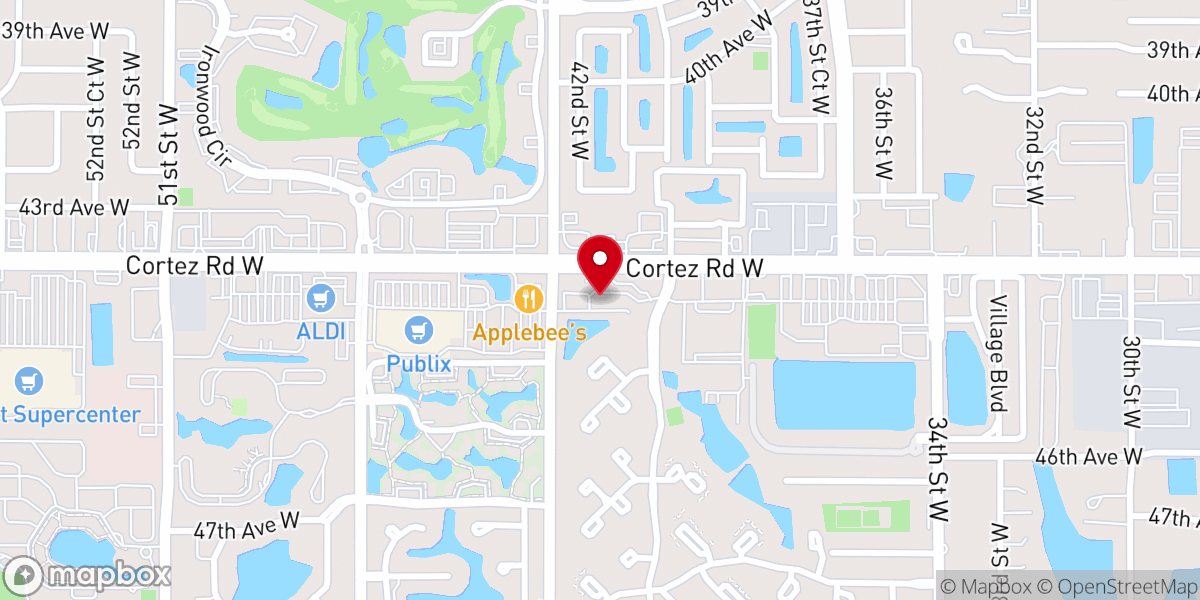 Map showing location of Casa de Poder Bradenton