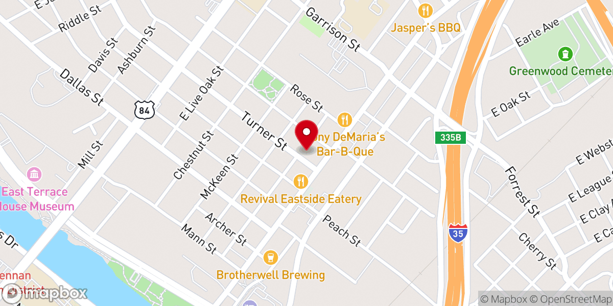 Map showing location of Revelation Church