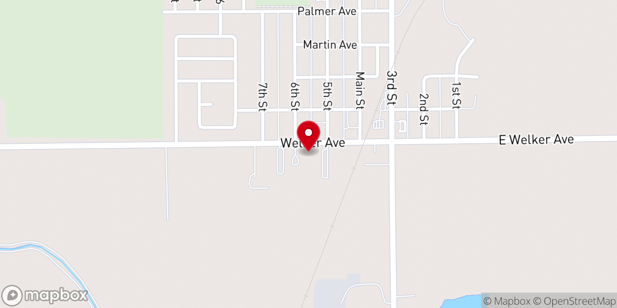 Map showing location of Grandview Church