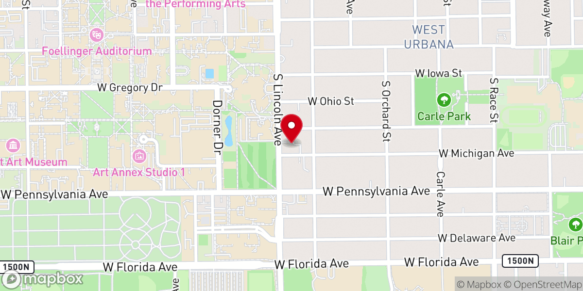 Map showing location of Twin City Bible Church