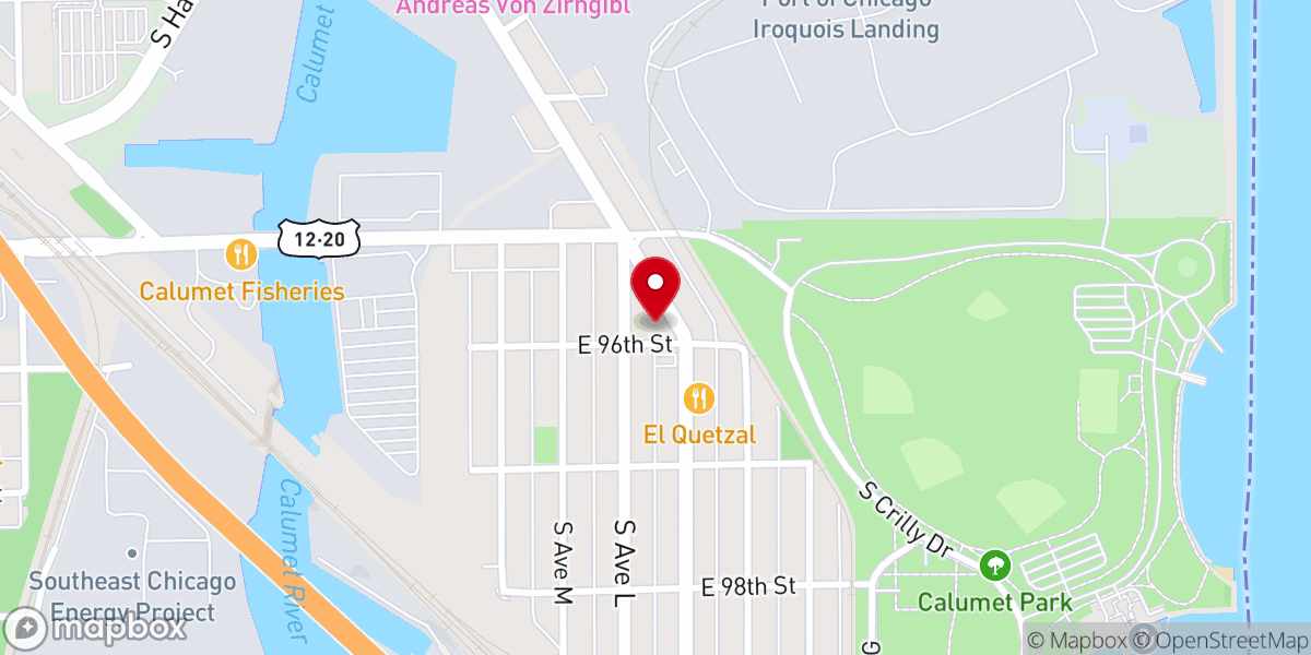 Map showing location of Saint George Catholic Church