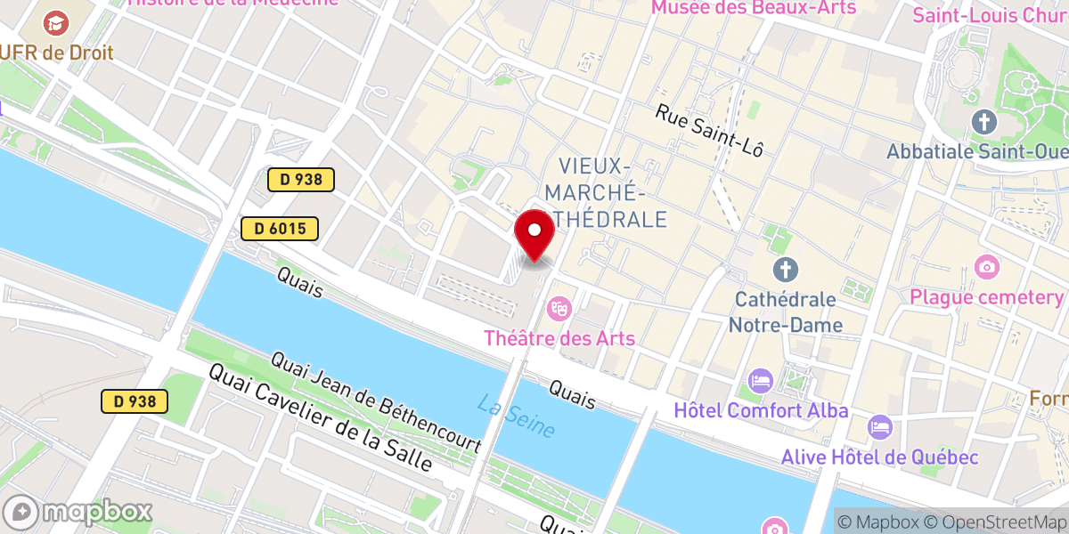 Map showing location of Vestiges de l'Église Saint-Vincent
