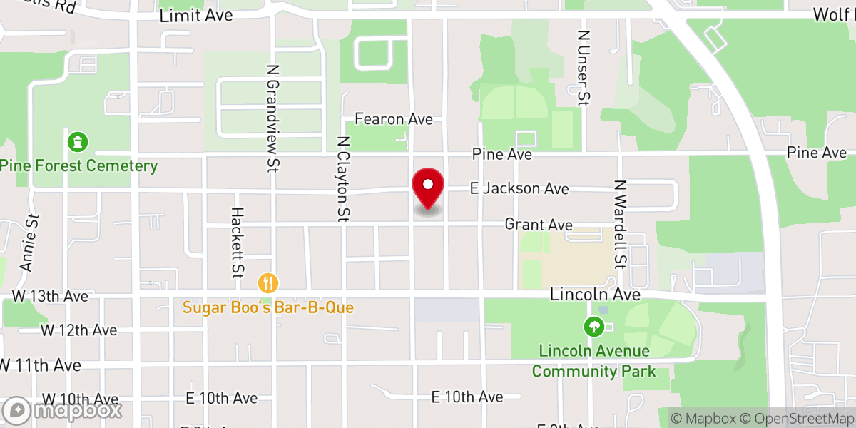 Map showing location of St Marys Missionary Baptist
