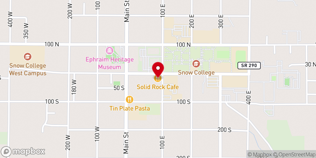 Map showing location of Tri-Grace Ministries