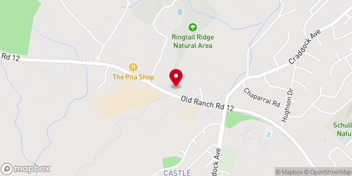 Map showing location of Community Baptist Church