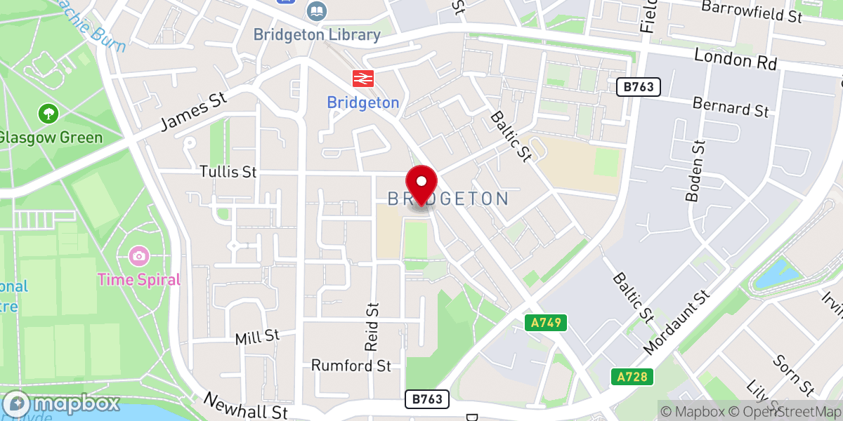 Map showing location of Sacred Heart Catholic Church