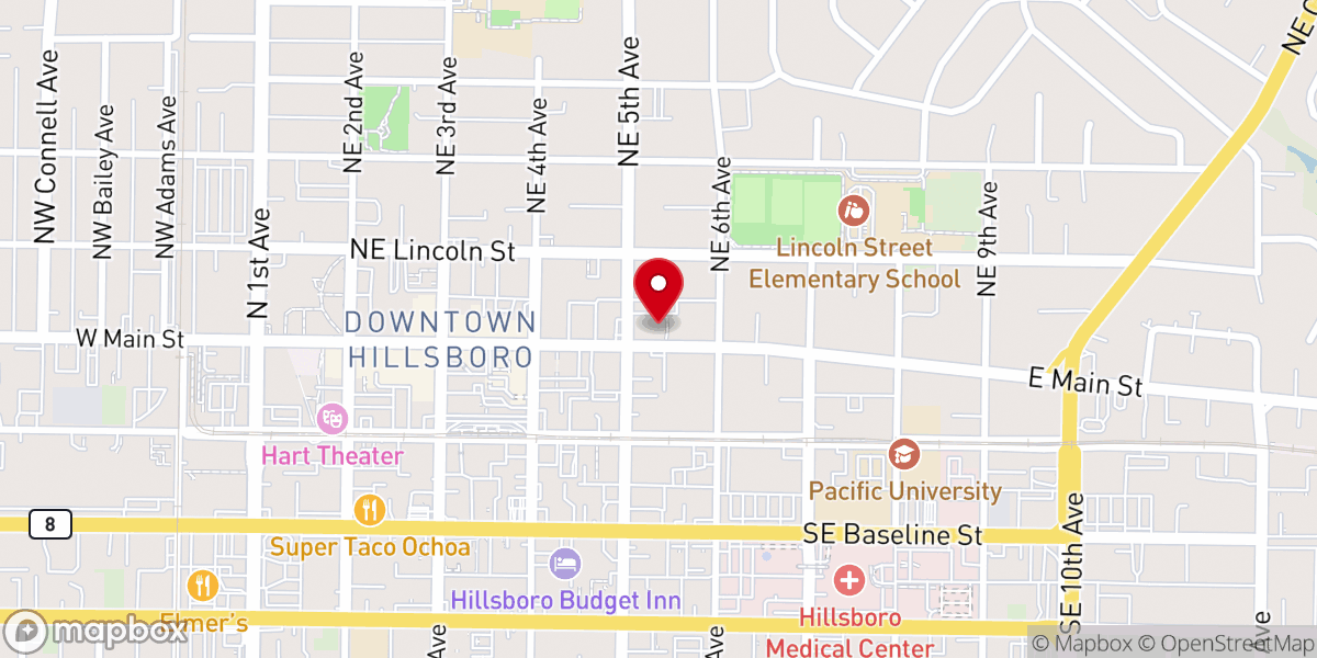 Map showing location of Walters Cultural Arts Center