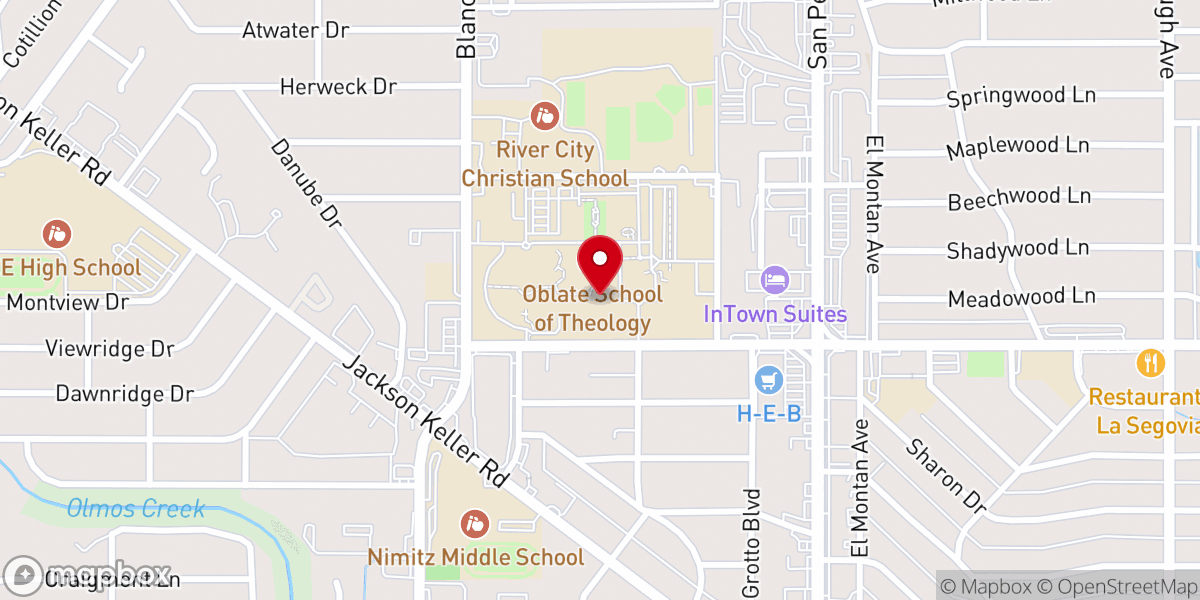 Map showing location of Immaculate Conception Memorial Chapel