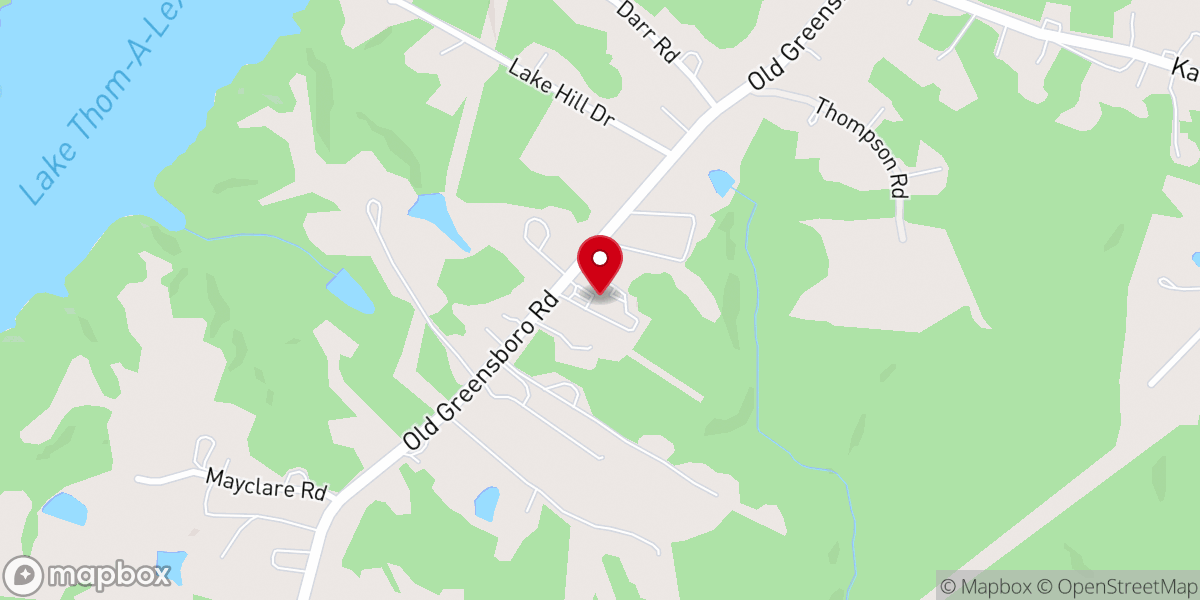 Map showing location of Fairview Methodist Church