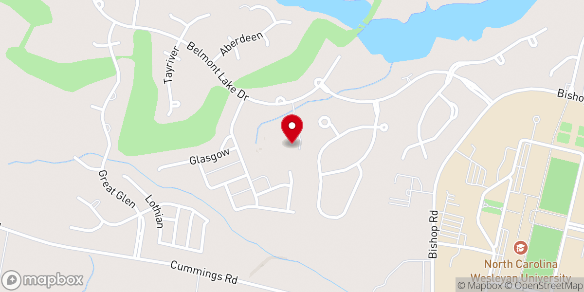 Map showing location of Christ Covenant Church