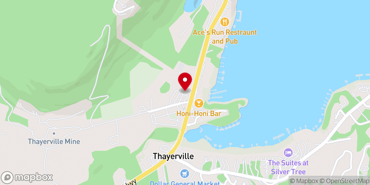 Map showing location of Deep Creek Baptist Church