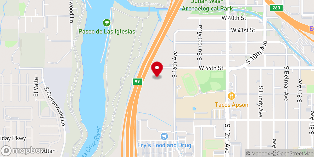 Map showing location of Chapel of the Lord of Miracles