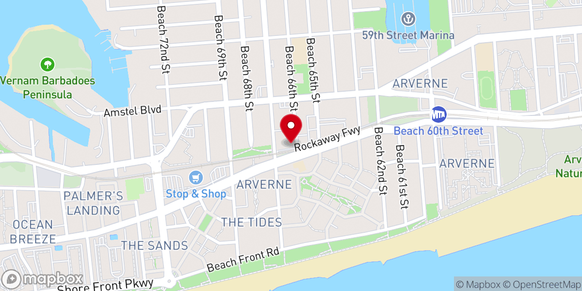 Map showing location of UNO Beach House