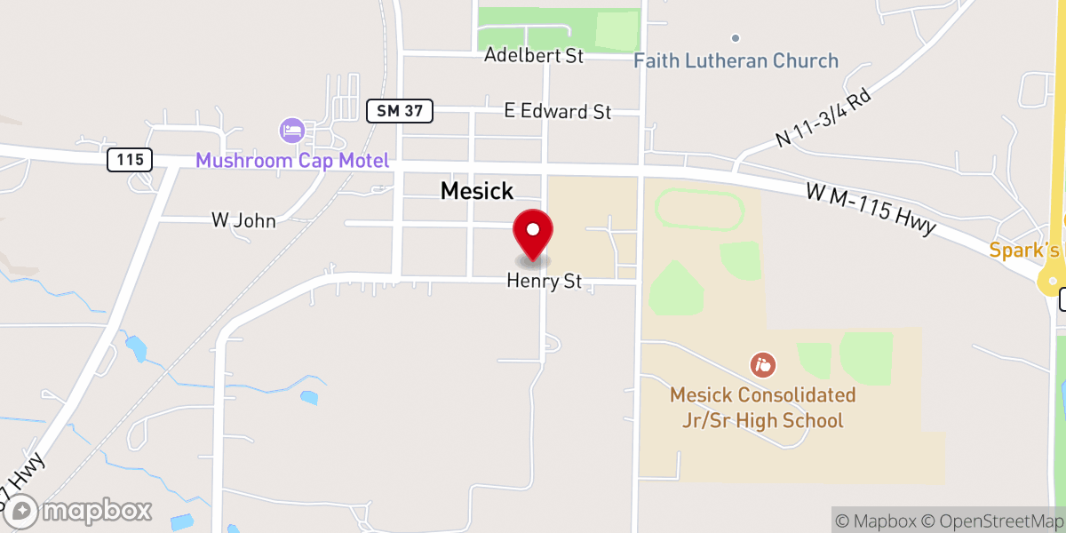 Map showing location of The River Free Methodist Church