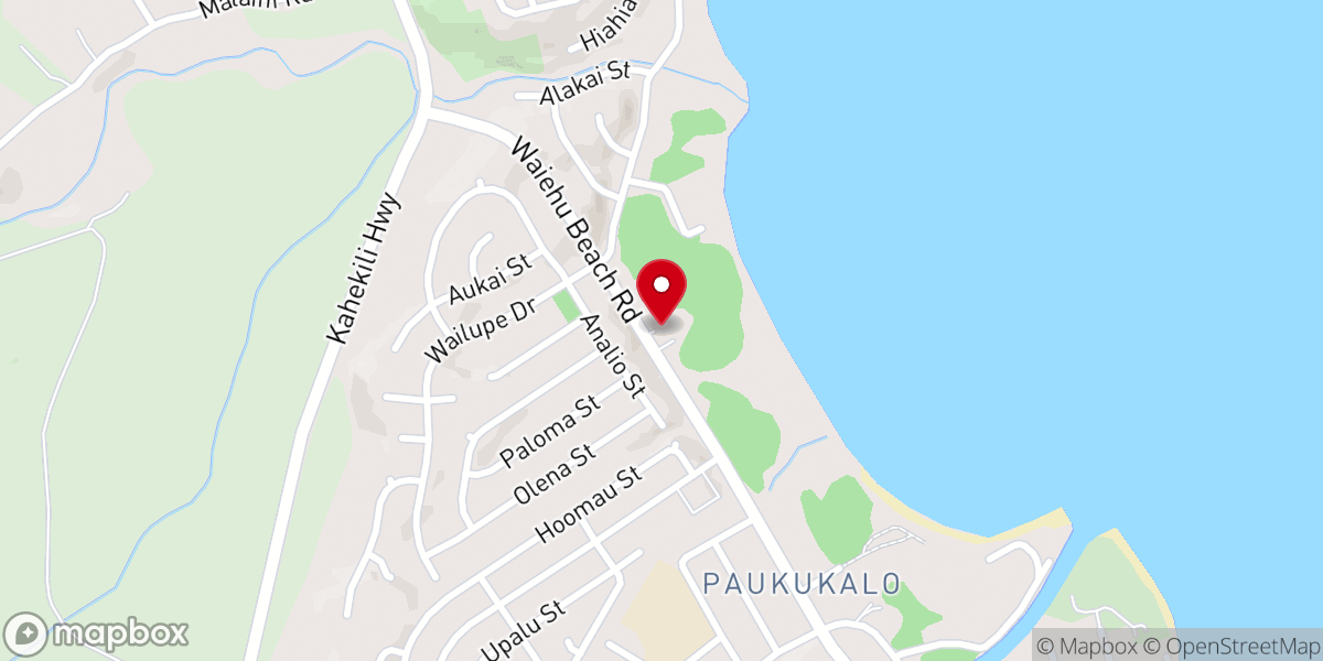 Map showing location of Maui Church of Christ
