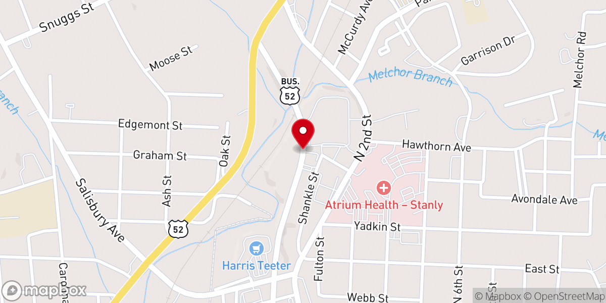 Map showing location of Miracle Faith Temple