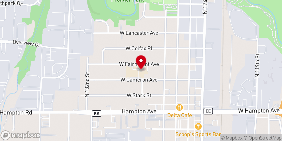 Map showing location of St. Agnes Elementary School