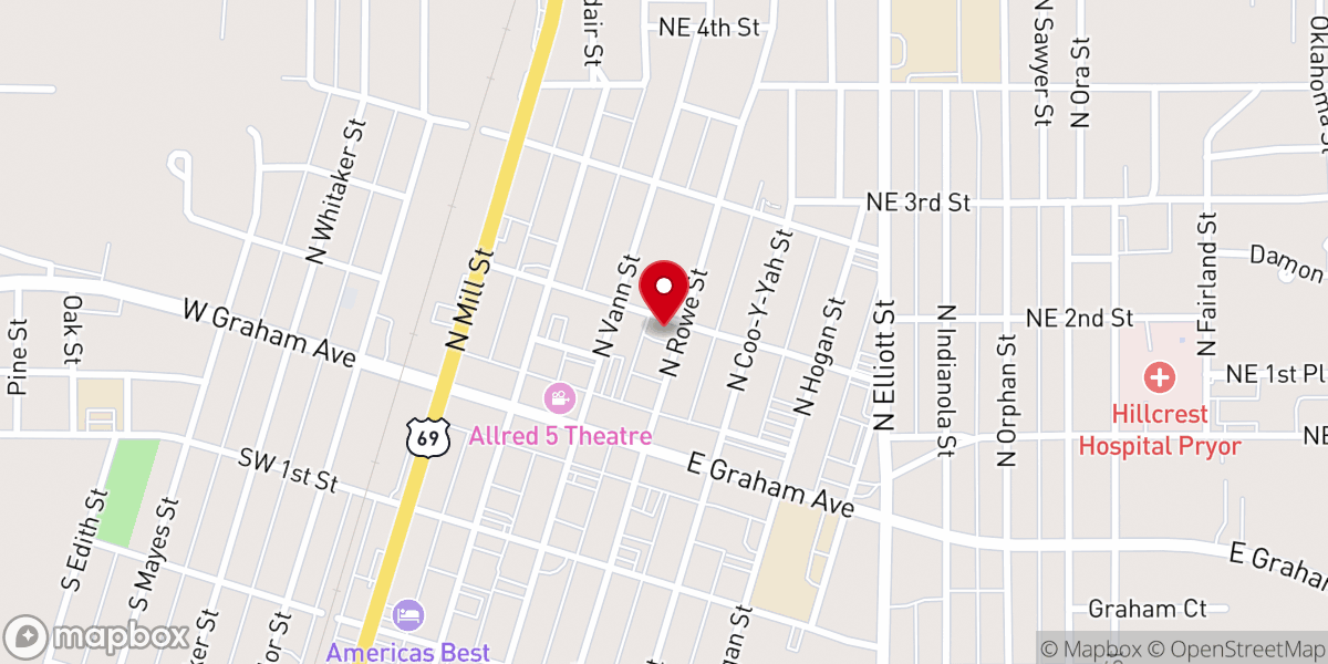 Map showing location of The Church of God