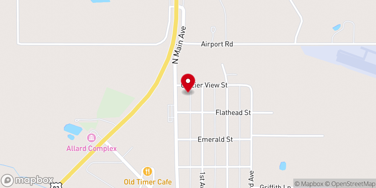 Map showing location of Cornerstone Faith Center