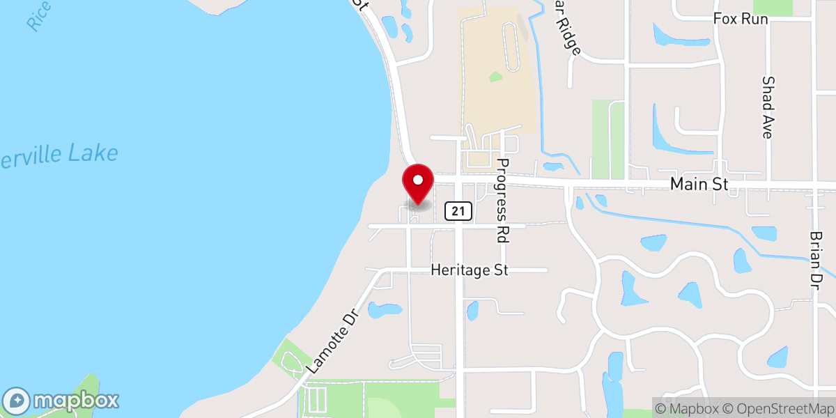 Map showing location of Parish - St. Genevieve's Church