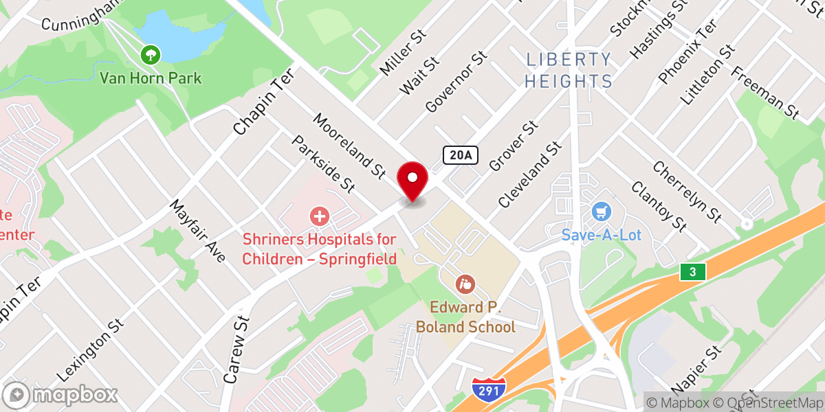 Map showing location of Sisters of St. Joseph of Springfield