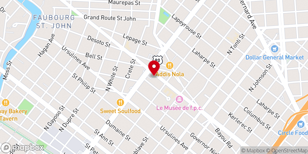 Map showing location of Third Presbyterian Church