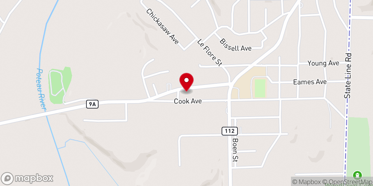 Map showing location of Faith Missionary Baptist Church