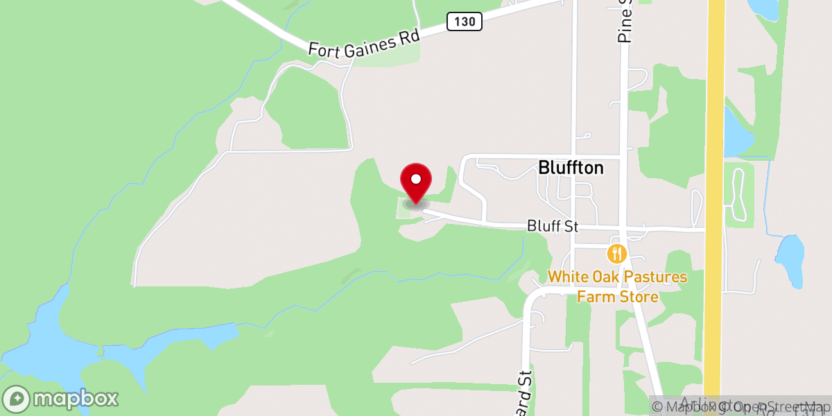 Map showing location of Friendship Church