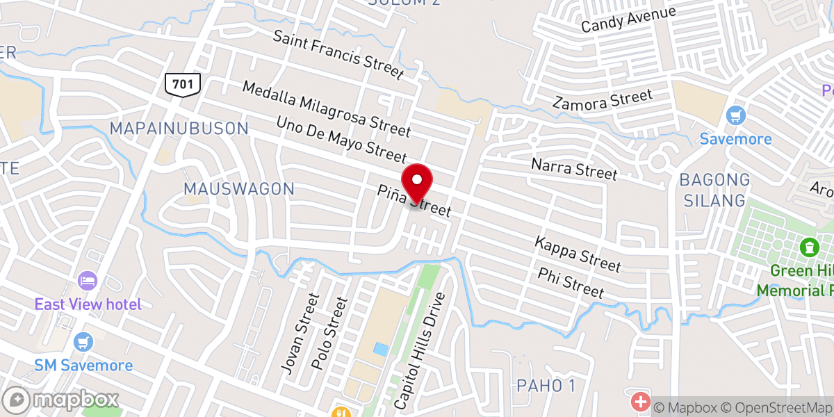 Map showing location of Our Lady Of Candles Parish-Bacolod