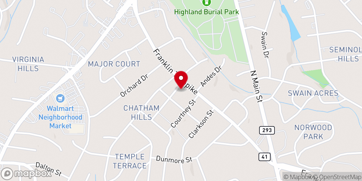 Map showing location of Lighthouse Worship and Family Center