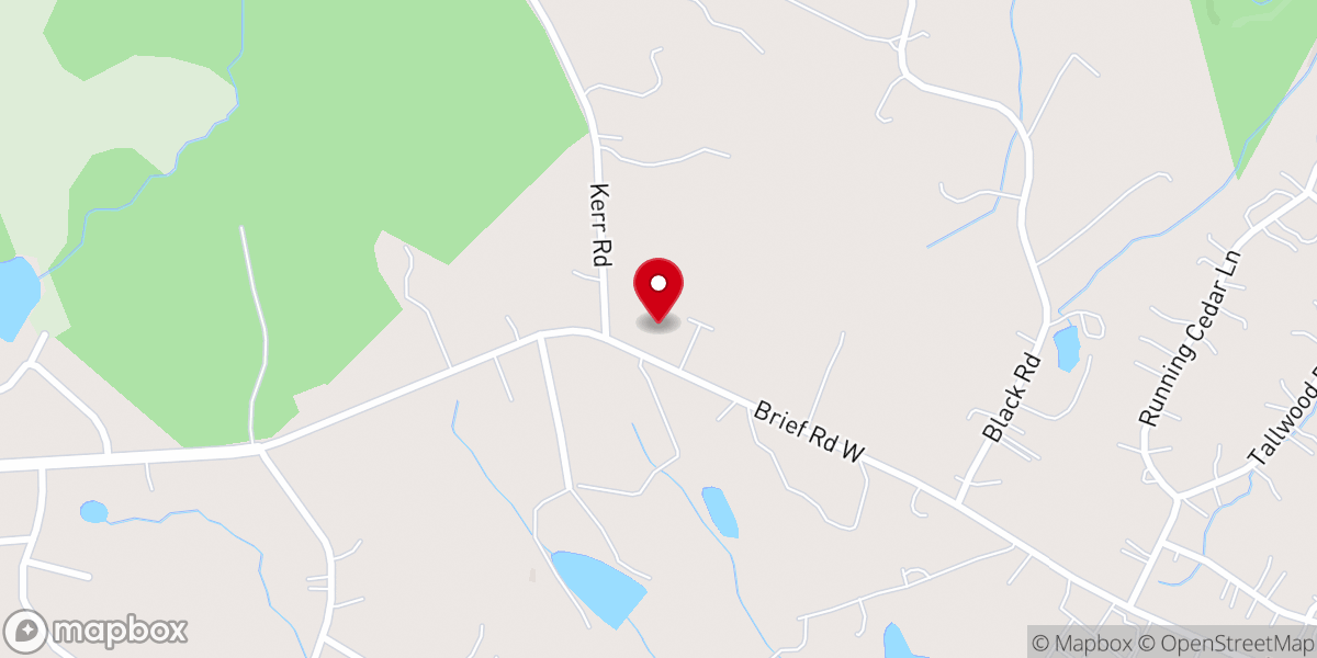 Map showing location of Mercy Baptist Church