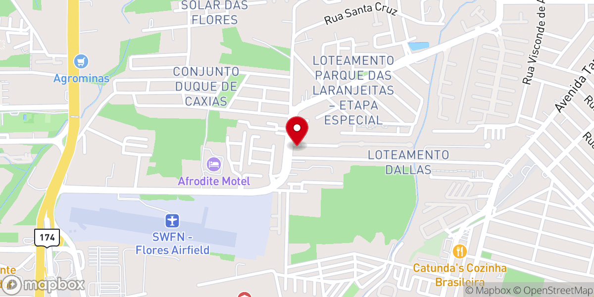 Map showing location of Paróquia Nossa Senhora de Guadalupe