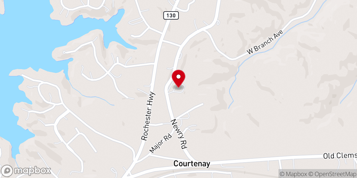Map showing location of Newry Church of God
