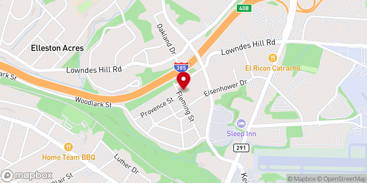 Map showing location of Queen Street Baptist Church