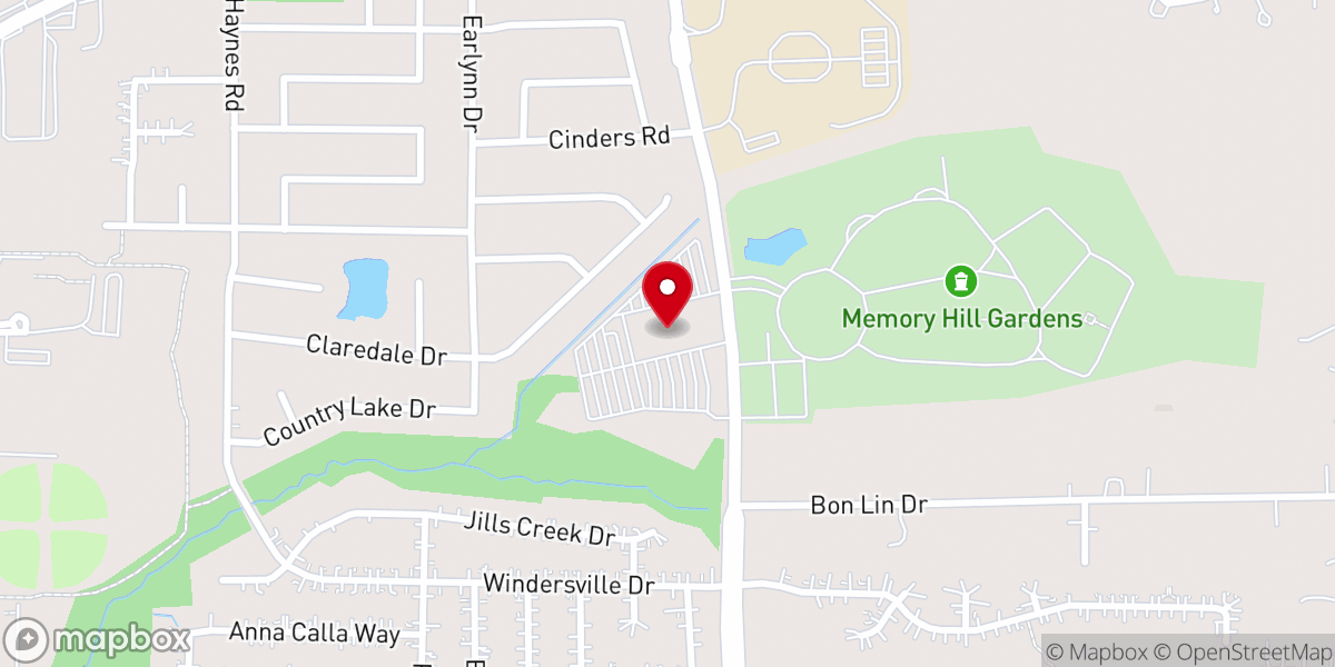 Map showing location of Faith Baptist Church