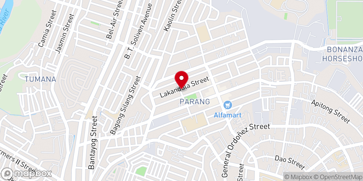 Map showing location of Christ's Glory Church